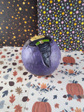 RARE Vintage Halloween Folk Artsy Wicked Witch Painted Wooden Decorative Ball