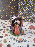 Vintage Halloween Village Witch's Brew Miniature Figurine