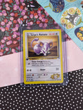 Vintage Common - 1st Edition Lt. Surge's Rattata Gym Heroes Non-Holo Pokemon Card 82/132 - NM