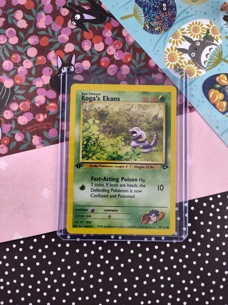 Vintage Common - 1st Edition Koga's Ekans Gym Challenge Non-Holo Pokem Pfaltzcraftsmore Vintage Common - 1st Edition Koga's Ekans Gym Challenge Non-Holo Pokem Pfaltzcraftsmore