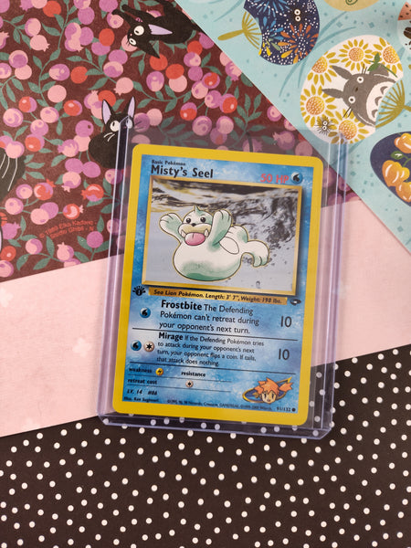 Vintage Common - 1st Edition Misty's Seel Gym Challenge Non-Holo Pokem Pfaltzcraftsmore Vintage Common - 1st Edition Misty's Seel Gym Challenge Non-Holo Pokem Pfaltzcraftsmore