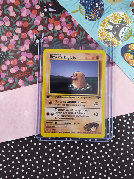 Vintage Common - 1st Edition Brock's Diglett Gym Challenge Non-Holo Po Pfaltzcraftsmore Vintage Common - 1st Edition Brock's Diglett Gym Challenge Non-Holo Po Pfaltzcraftsmore