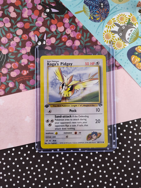 Vintage Common - 1st Edition Koga's Pidgey Gym Challenge Non-Holo Poke Pfaltzcraftsmore Vintage Common - 1st Edition Koga's Pidgey Gym Challenge Non-Holo Poke Pfaltzcraftsmore