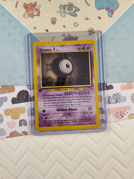 Vintage Common - 1st Edition Unown (I) Neo Discovery Non-Holo Pokemon Pfaltzcraftsmore Vintage Common - 1st Edition Unown (I) Neo Discovery Non-Holo Pokemon Pfaltzcraftsmore