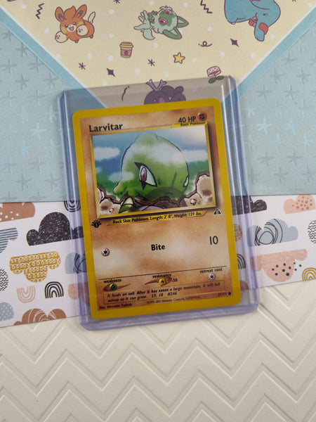 Vintage Common - 1st Edition Larvitar Neo Discovery Non-Holo Pokemon C Pfaltzcraftsmore Vintage Common - 1st Edition Larvitar Neo Discovery Non-Holo Pokemon C Pfaltzcraftsmore