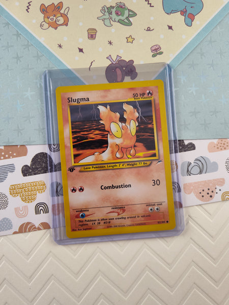 Vintage Common - 1st Edition Slugma Neo Destiny Non-Holo Pokemon Card 82/105 - NM Vintage Common - 1st Edition Slugma Neo Destiny Non-Holo Pokemon Card 82/105 - NM