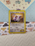 Vintage Common - 1st Edition Lt. Surge's Rattata Gym Heroes Non-Holo Pokemon Card 82/132 - VG (B)