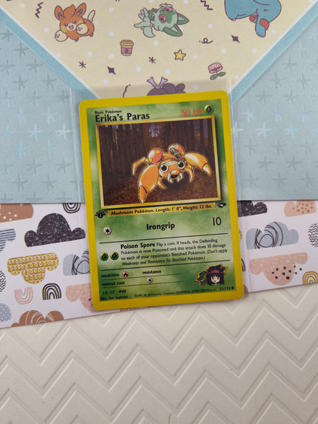 Vintage Common - 1st Edition Erika's Paras Gym Challenge Non-Holo Poke Pfaltzcraftsmore Vintage Common - 1st Edition Erika's Paras Gym Challenge Non-Holo Poke Pfaltzcraftsmore