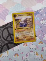 Vintage Common - 1st Edition Omanyte Neo Discovery Non-Holo Pokemon Card 60/75 - VG