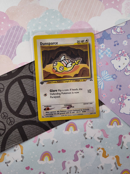 Vintage Common - 1st Edition Dunsparce Neo Discovery Non-Holo Pokemon Card 54/75 - VG (B)