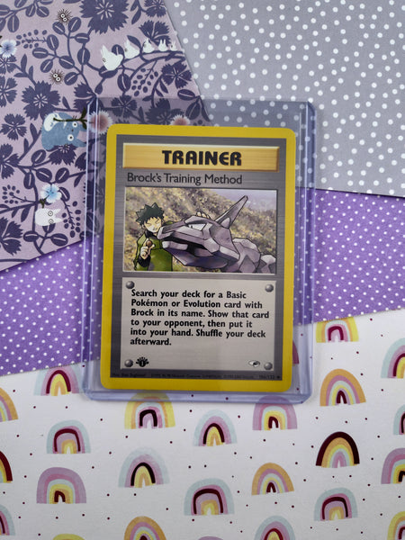 Vintage Uncommon - 1st Edition Brock's Training Method Gym Heroes Non- Pfaltzcraftsmore Vintage Uncommon - 1st Edition Brock's Training Method Gym Heroes Non- Pfaltzcraftsmore