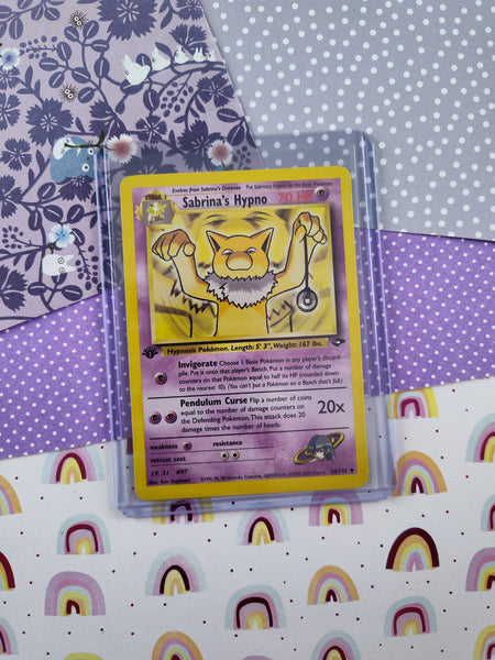 Vintage Uncommon - 1st Edition Sabrina's Hypno Gym Challenge Non-Holo Pokemon Card 56/132 - NM