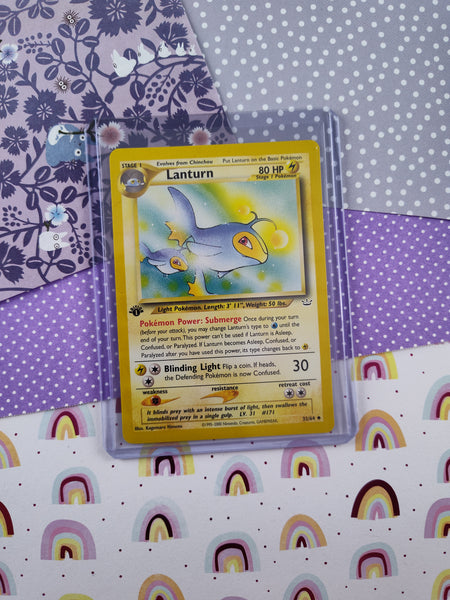 Vintage Uncommon - 1st Edition Lanturn Neo Revelation Non-Holo Pokemon Pfaltzcraftsmore Vintage Uncommon - 1st Edition Lanturn Neo Revelation Non-Holo Pokemon Pfaltzcraftsmore