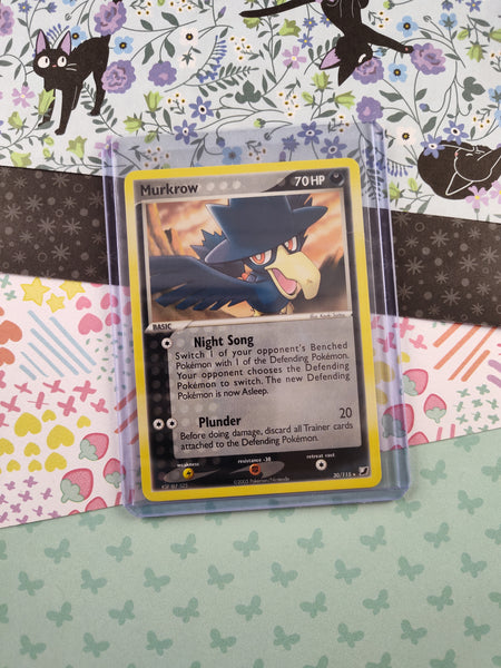 Vintage Rare - Murkrow Unseen Forces Non-Holo Pokemon Card 30/115 - NM Pfaltzcraftsmore Vintage Rare - Murkrow Unseen Forces Non-Holo Pokemon Card 30/115 - NM Pfaltzcraftsmore