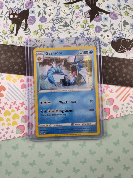 Pokemon TCG Rare Gyarados Rebel Clash Holographic Card 040/192 - NM Pfaltzcraftsmore Pokemon TCG Rare Gyarados Rebel Clash Holographic Card 040/192 - NM Pfaltzcraftsmore