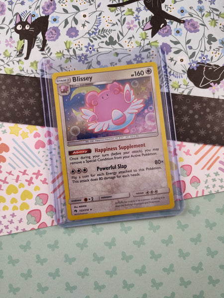 lost thunder rare cards Pokemon TCG Rare Blissey Lost Thunder Holographic Card 153/214