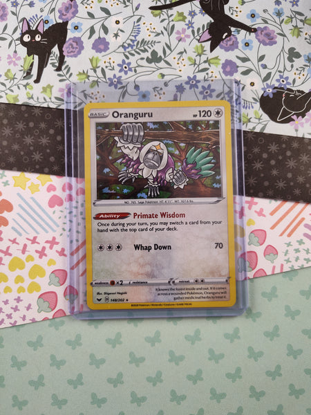 Pokemon TCG Rare Oranguru Sword & Shield Holographic Card 148/202 - NM Pfaltzcraftsmore Pokemon TCG Rare Oranguru Sword & Shield Holographic Card 148/202 - NM Pfaltzcraftsmore