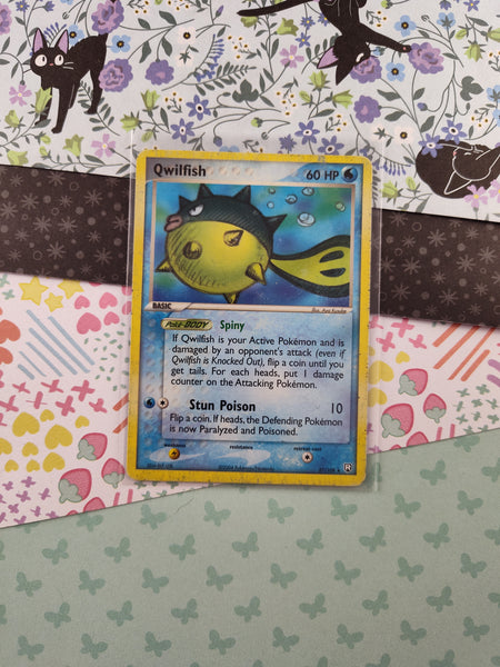 Vintage Rare - Qwilfish Team Rocket Returns Non-Holo Pokemon Card 27/109 - MP