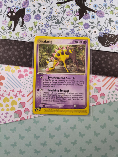 Vintage Rare - Girafarig EX Dragon Non-Holo Pokemon Card 16/97 - LP (B)