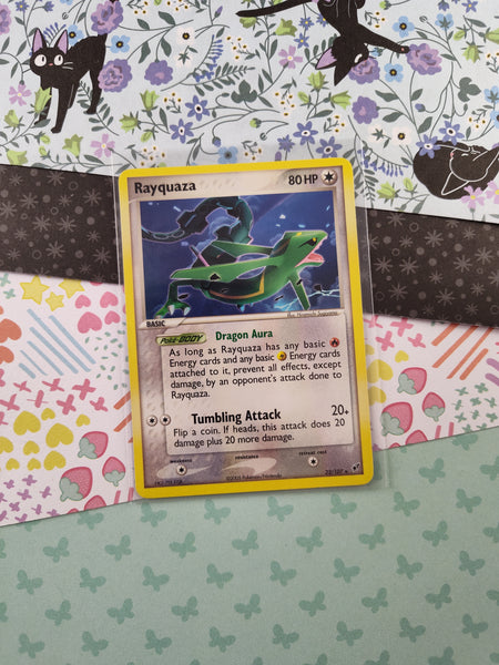 Vintage Rare - Rayquaza Deoxys Non-Holo Pokemon Card 22/107 - VG