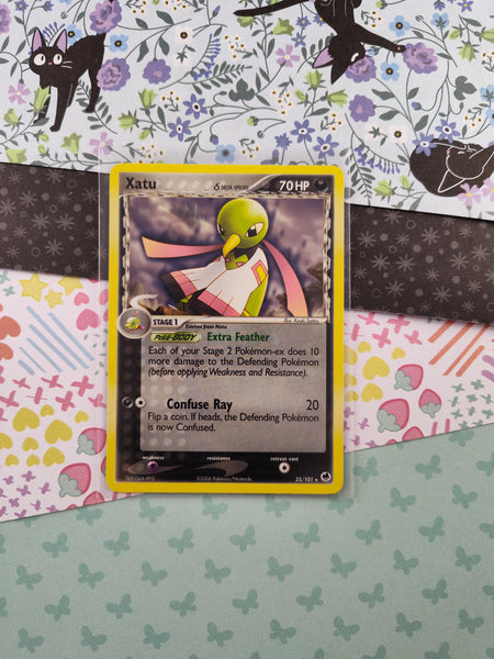 Vintage Rare - Xatu EX Dragon Frontiers Non-Holo Pokemon Card 23/101 - VG