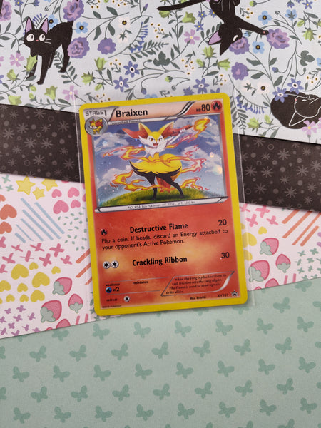 Pokemon TCG Promo Braixen X&Y Holographic Pokemon Card XY161 - LP Pfaltzcraftsmore Pokemon TCG Promo Braixen X&Y Holographic Pokemon Card XY161 - LP Pfaltzcraftsmore