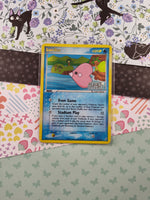 Vintage Rare - Luvdisc EX Crystal Guardians Holographic Stamped Pokemon Card 7/100 - MP/Creased