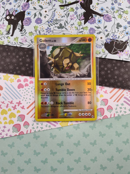 Pokemon TCG Rare Golem Arceus Reverse Holo Pokemon Card 19/99 - LP