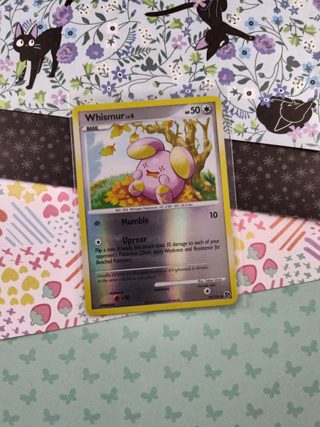 Pokemon TCG Common Whismur Great Encounters Reverse Holographic Card 94/106 - VG