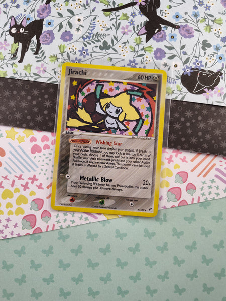 Vintage Rare - Jirachi EX Deoxys Holographic Pokemon Card 9/107 - LP