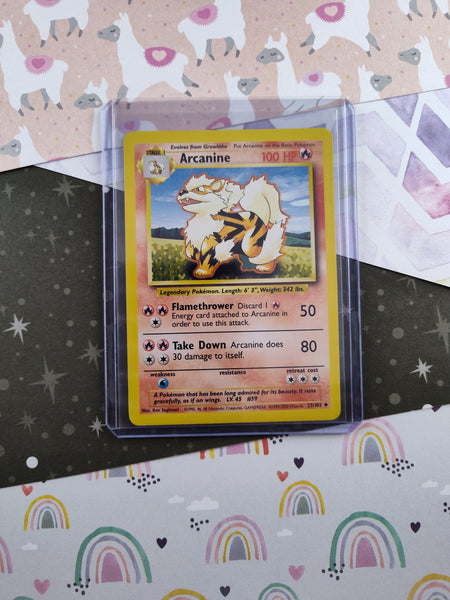 Vintage Uncommon - Arcanine Base Set Non-Holo Pokemon Card 23/102 - NM