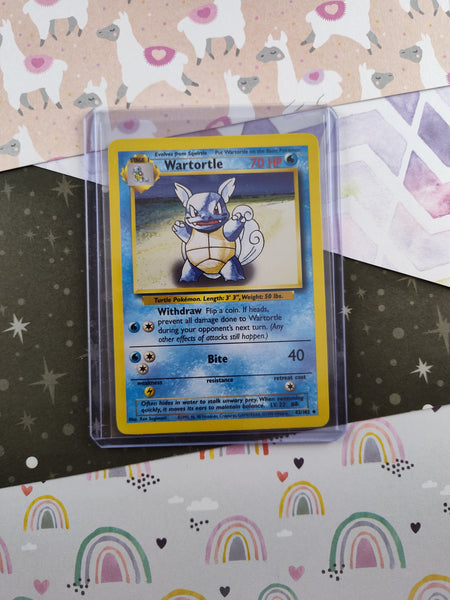 Vintage Uncommon - Wartortle Base Set Non-Holo Pokemon Card 42/102 - NM