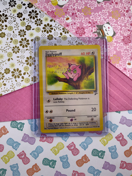Vintage Common - Jigglypuff Base Set 2 Non-Holo Pokemon Card 77/130 - NM