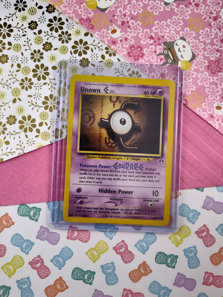 Vintage Common - Unown (E) Neo Discovery Non-Holo Pokemon Card 67/75 - NM