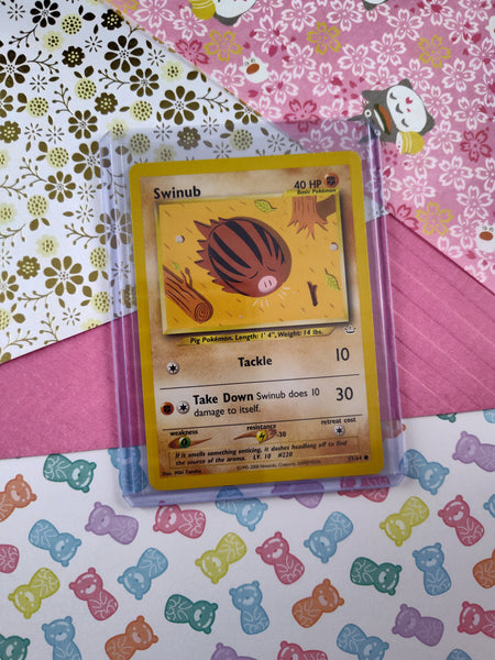 Vintage Common - Swinub Neo Revelation Non-Holo Pokemon Card 57/64 - NM