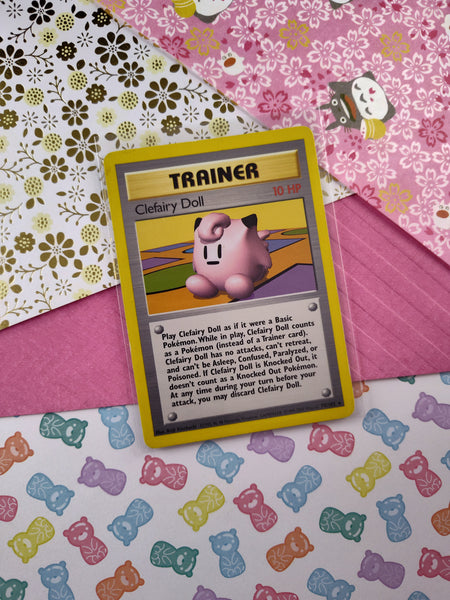 Vintage Rare - Clefairy Doll Base Set Non-Holo Pokemon Card 70/102 - LP