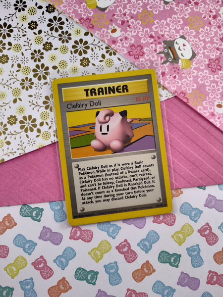 Vintage Rare - Clefairy Doll Base Set Non-Holo Pokemon Card 70/102 - LP (B)