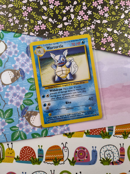 Vintage Uncommon - Wartortle Base Set Non-Holo Pokemon Card 42/102 - LP