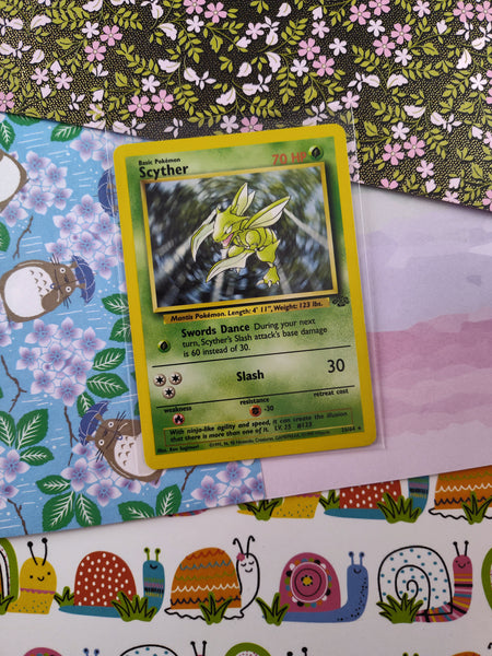 Vintage Rare - Scyther Jungle Non-Holo Pokemon Card 26/64 - VG