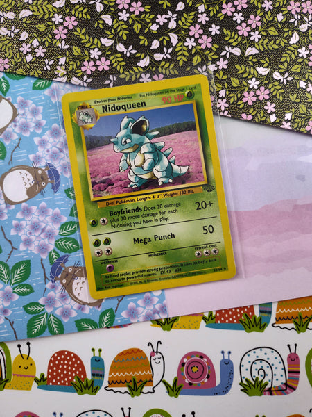 Vintage Rare - Nidoqueen Jungle Non-Holo Pokemon Card 23/64 - LP