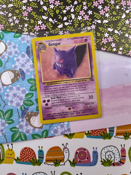 Vintage Rare - Gengar Fossil Non-Holo Pokemon Card 20/62 - LP