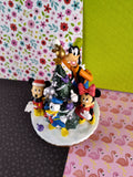 Disney Store & Resorts Christmas Candle Topper Mickey Goofy Pluto Donald