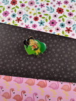 Vintage Sailor Moon Sailor Jupiter Green Hearts Enamel Pin/Brooch, Bandai Japan TKTAT