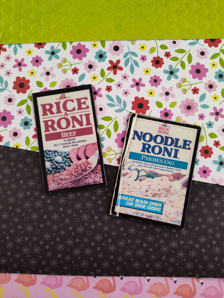 Vintage Rice-a-Roni Refrigerator Magnets, Set/2 Beef & Parmesano