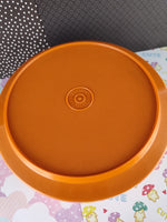 Vintage Tupperware #1253-7 Seal N Serve Bowl with Lid, Orange, Nice & Clean