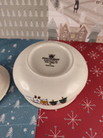 Vintage Pfaltzgraff Snow Village Sugar Bowl w/Lid