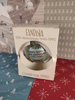 Vintage Christmas 1990 Disney's Fantasia 50th Anniversary Ornament NIB