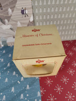 Vintage Christmas 1983 Russ Berrie Ornament, "Memories of Christmas" NIB