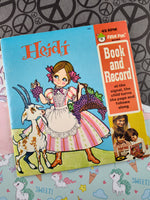 Vintage 45 RPM Peter Pan Records Heidi Book & Record