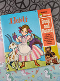 Vintage 45 RPM Peter Pan Records Heidi Book & Record